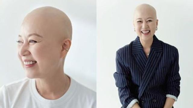 '암투병' 박미선, 삭발 후 찍은 '민머리 프로필' 공개…정장 입고 '당당' [엑's 이슈]