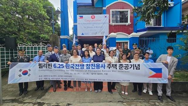 한미글로벌 후원 따뜻한동행, 필리핀에서 6.25전쟁 참전용사 공간복지 지원