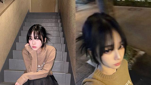 카리나, 프라다 니트+스커트룩 완성… 분위기 장인 [AI포토컷]