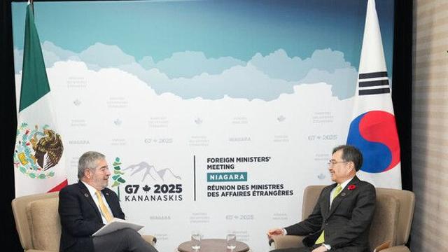 조현, 멕시코 외교장관과 회담…