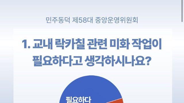 동덕여대 락카칠 복구 설문