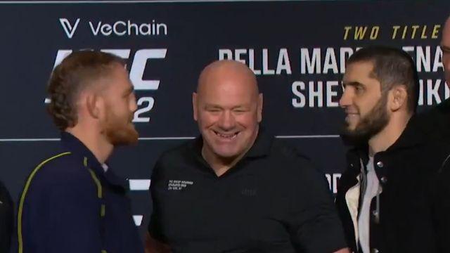 화이트 대표 '땀 뻘뻘'→2번이나 직접 말렸다…마달레나 vs 마카체프, 역대급 긴장감 속 '페이스오프 맞대결'