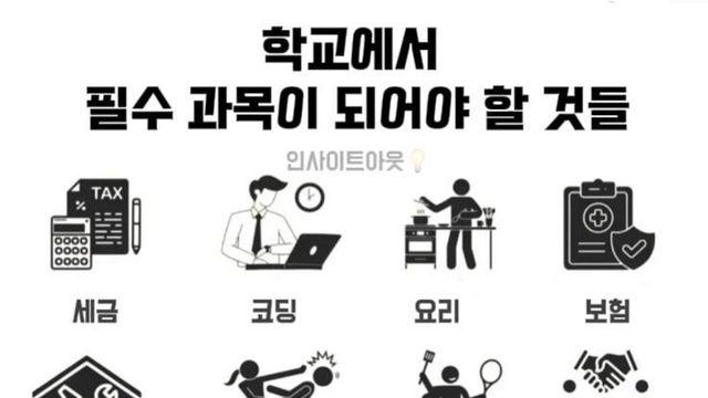 이제는 학교에서 필수 과목이 되어야 할 것들