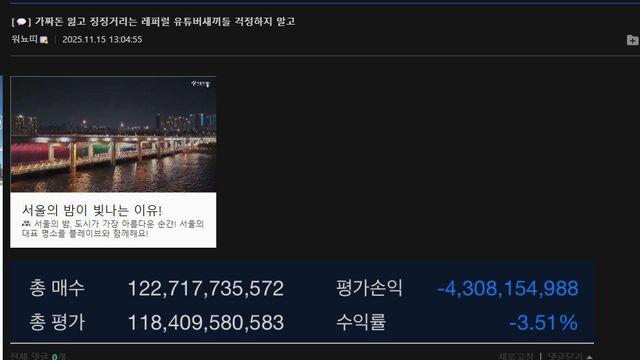 코인 매수한 워뇨띠 근황 