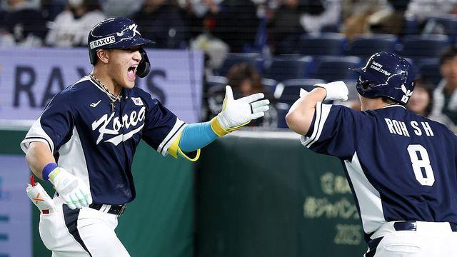 안현민 선제 홈런 쳤지만…한국 야구대표팀, 일본전 10연패(종합)