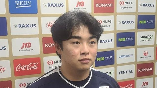 문현빈 표정 굳었다! '도쿄돔 데뷔 안타' 황당 오심에 강탈→