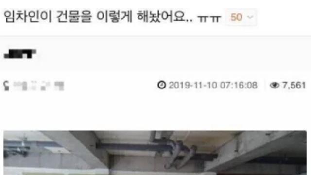 개념이 부족한 임차인.