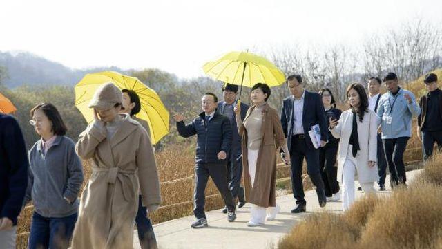 연천군, 경기도의회 의원 '임진강 댑싸리 정원' 현지 확인