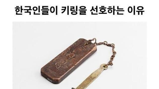 유전자에 박혀 있는 키링 사랑