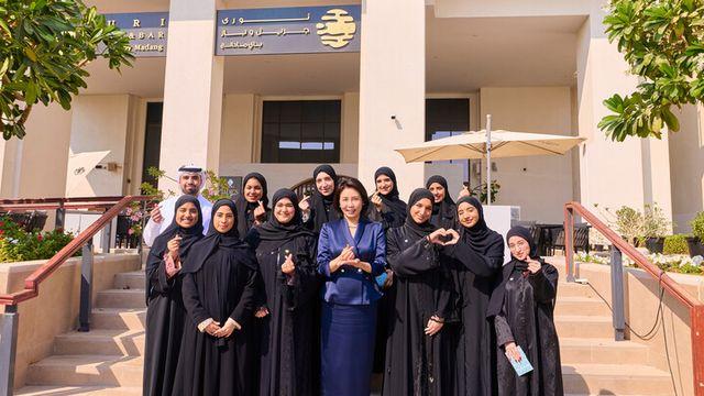 김혜경 여사, UAE 소재 대학 한류 동호회 회원과 오찬