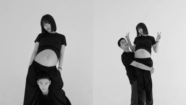 하준맘, 다섯째 만삭사진 공개…