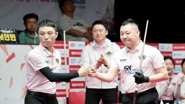 “반격 시작” 에스와이 우리금융캐피탈 하나카드 4라운드 2연패 뒤 첫승[PBA팀리그 4R]