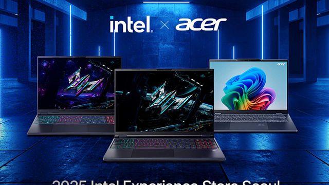 에이서, ‘인텔 익스피리언스 스토어 서울’에서 프레데터·스위프트 AI 노트북 체험존 운영