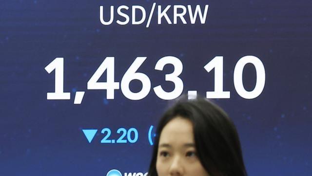 美고용 경계감 속 외국인 매도…환율, 장 초반 1460원대