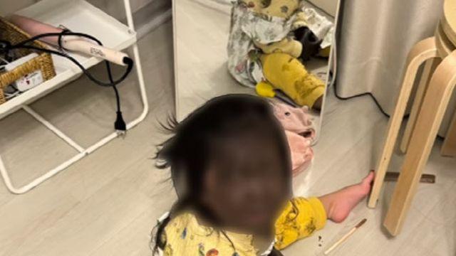 화장품 범벅한 '아이 영상' 2천만뷰…토니모리 