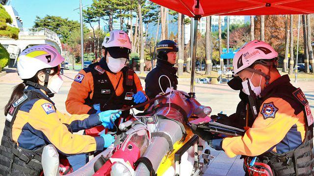 일산소방서, 다수사상 재난 구급대응 훈련