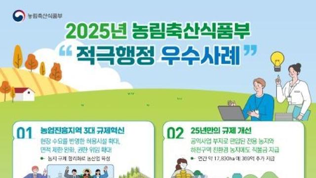 농식품부, 적극행정으로 현장 체감형 성과 속도 낸다!