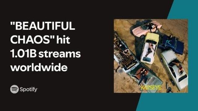 캣츠아이, '뷰티풀 카오스' 스포티파이 합산 누적 스밍 10억회↑