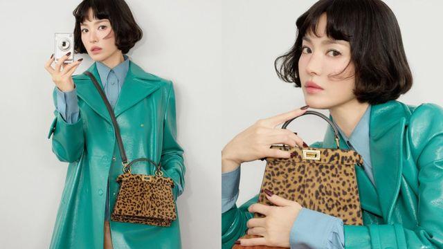 송혜교, 명품 가방 압도하는 인형 비주얼 [IS하이컷]