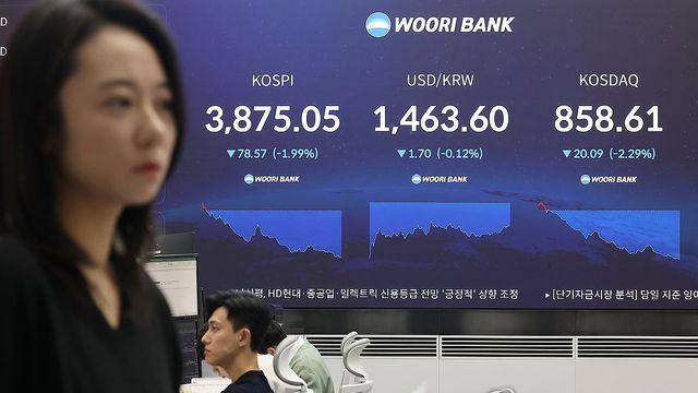 코스피, 상승출발 후 하락해 3,900선 깨져…코스닥도 내려(종합)