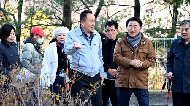 의정부 부용터널 상부 수목 재활용