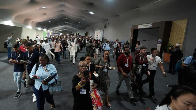 유엔 기후총회 전시장서 화재…