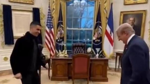 호날두 만난 트럼프 