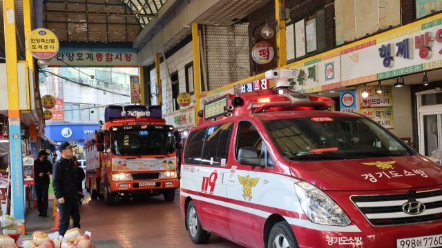 안양소방서, 고시원 전술훈련·소방차 퍼레이드로 겨울철 화재경각심 제고