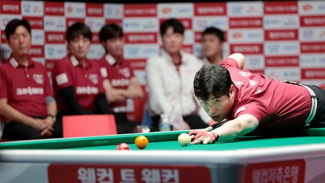 '9전 전패' 크라운해태, 4라운드서 4승 1패로 환골탈태…5일차 2위로 껑충[PBA 팀리그 4R]