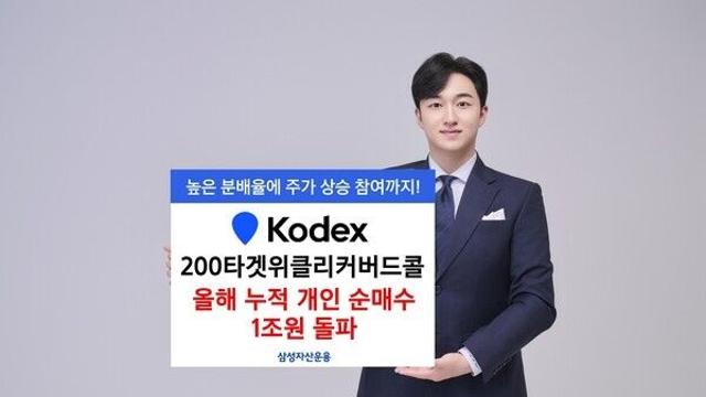 삼성운용, ‘KODEX 200타겟위클리커버드콜’ 누적 개인순매수 1조원 돌파