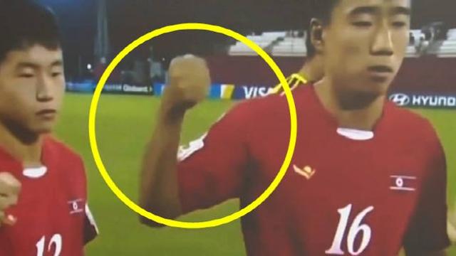 北대표팀, 日선수에 '쾅쾅' 주먹질...