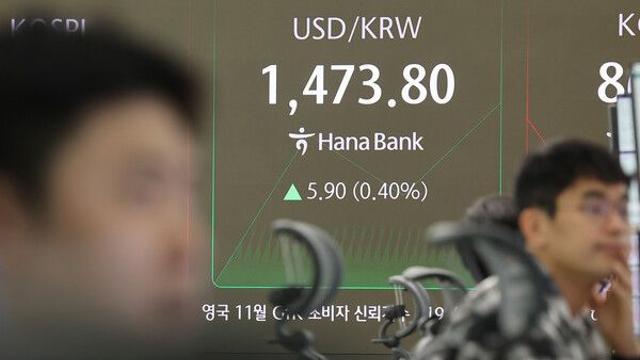 환율, 외인 매도에 7개월 만에 최고