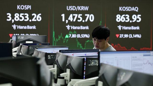 '검은 금요일'…코스피 4%가까이 빠지고 환율 1,475원대로