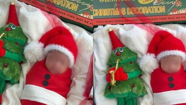 '이혼 후 출산' 이시영 딸, 아기 산타로 변신