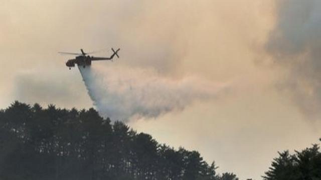 인제 기린면 산불 17시간 만에 진화···36㏊ 소실 추정