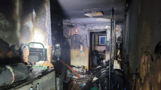 경남 진주 원룸 화재, 20대 숨지고 30대 위중