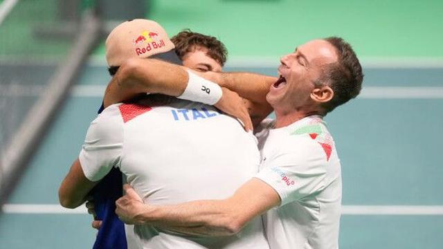 코볼리, 3시간 접전 끝에 극적 승리…이탈리아, 데이비스컵 3연패 도전