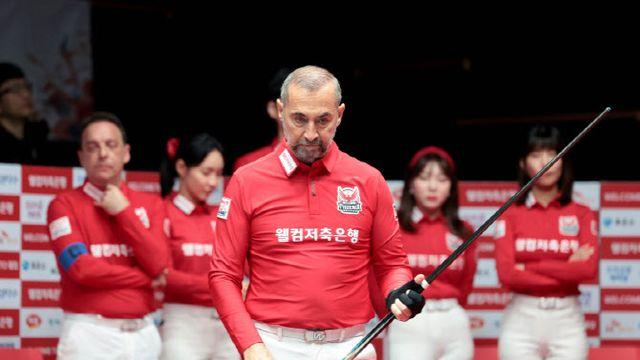 '사이그너 2승 활약' 웰컴저축, SK렌터카 완파…PBA 팀리그 4R 우승 안개속