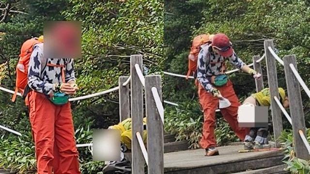 중국인 ‘대변 테러’, 벌써 4번째…이번엔 한라산서 포착