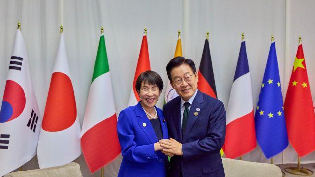 李대통령, 리창-다카이치와 ‘화기애애’…관계 복원 의지 확인