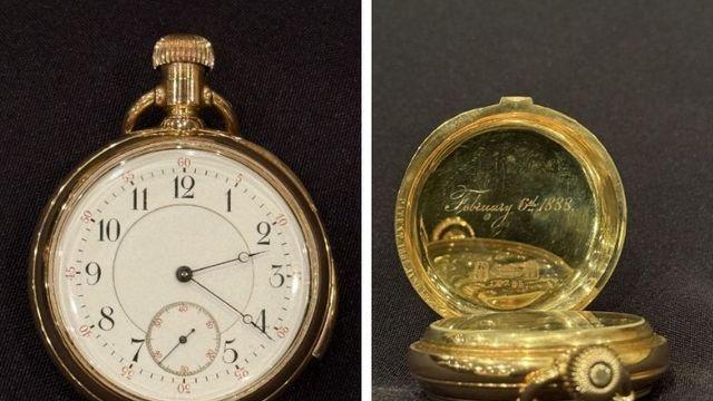 침몰시각에 멈춘 타이태닉 승객 금시계…경매서 34억원에