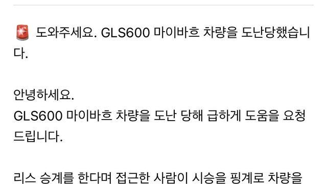 벤츠 마이바흐 gls600 도난사건