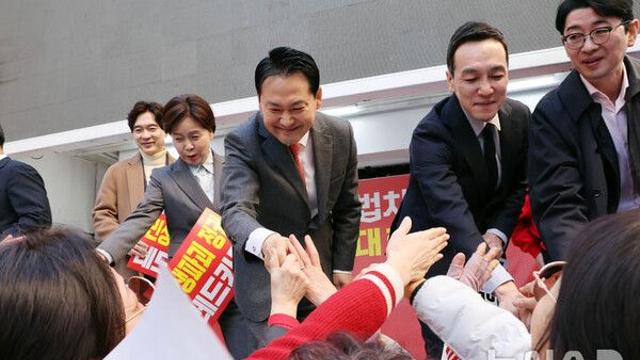 국힘, 구미서 李정권 규탄 국민대회…