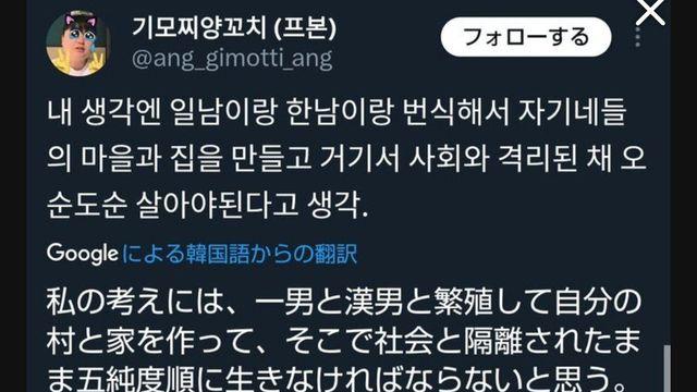 일본 트위터 페미 계정은 한국인, 일본인들 반응 