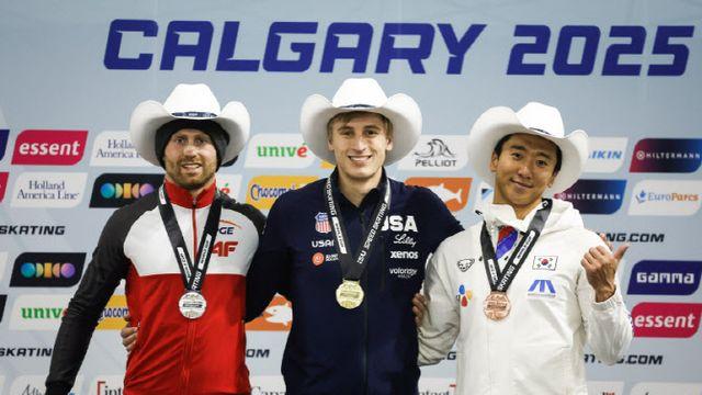 '0.01초 차 시상대' 김준호, 2차 월드컵 500m 연이틀 메달