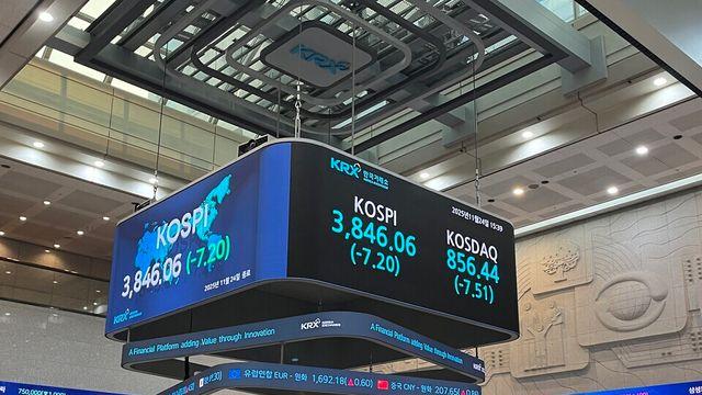 [마감시황] 코스피, 외국인 '팔자' 전환에 3840대 하락 마감