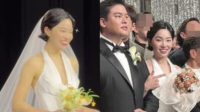 이장우♥조혜원 결혼식 '깜짝 부케' 화제... 우아함 끝판왕 드레스 뒤 '호두과자 부케' 등장