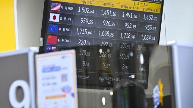 1500원대 임박한 원·달러 환율 [포토뉴스]