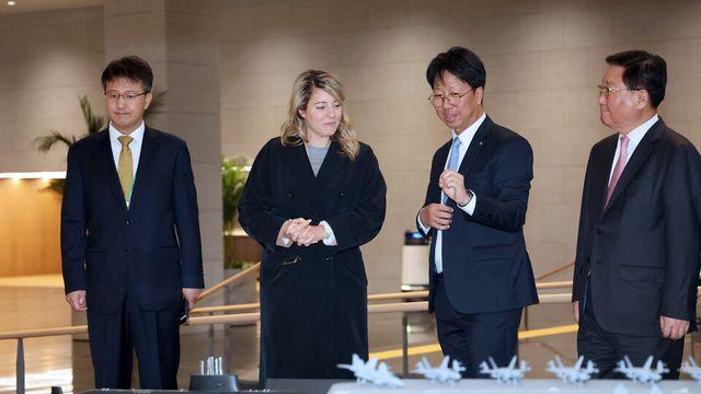 캐나다 산업부 장관, HD현대 방문…조석 