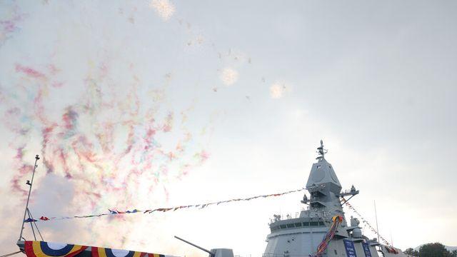 울산급 배치-Ⅲ 호위함 '전남함' SK오션플랜트서 진수